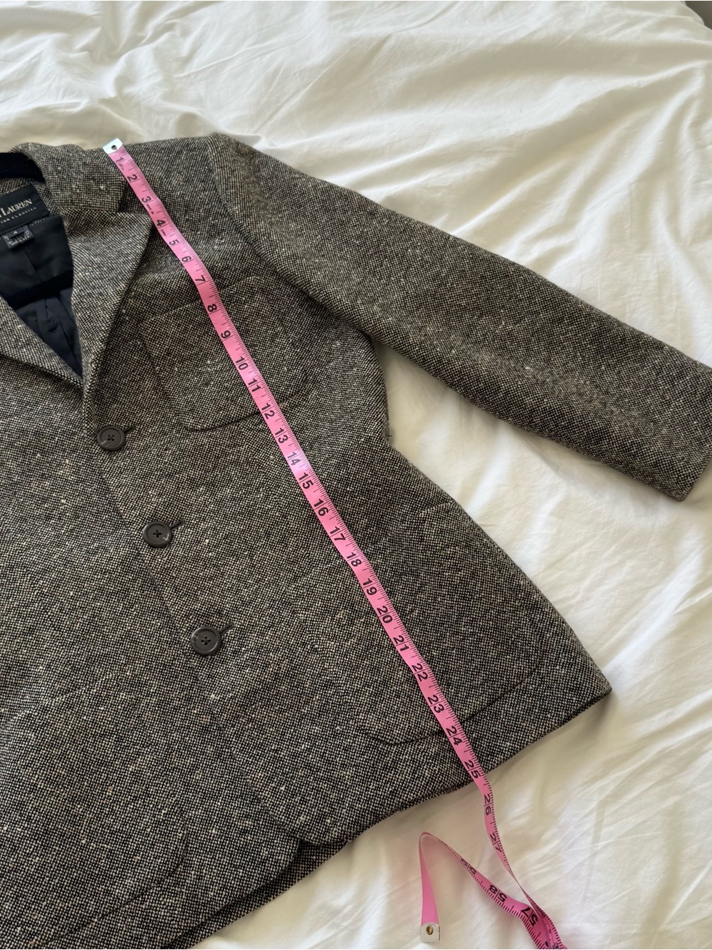 Vintage Ralph Lauren Collection Classics Wool Tweed Blazer - Picture 5 of 8